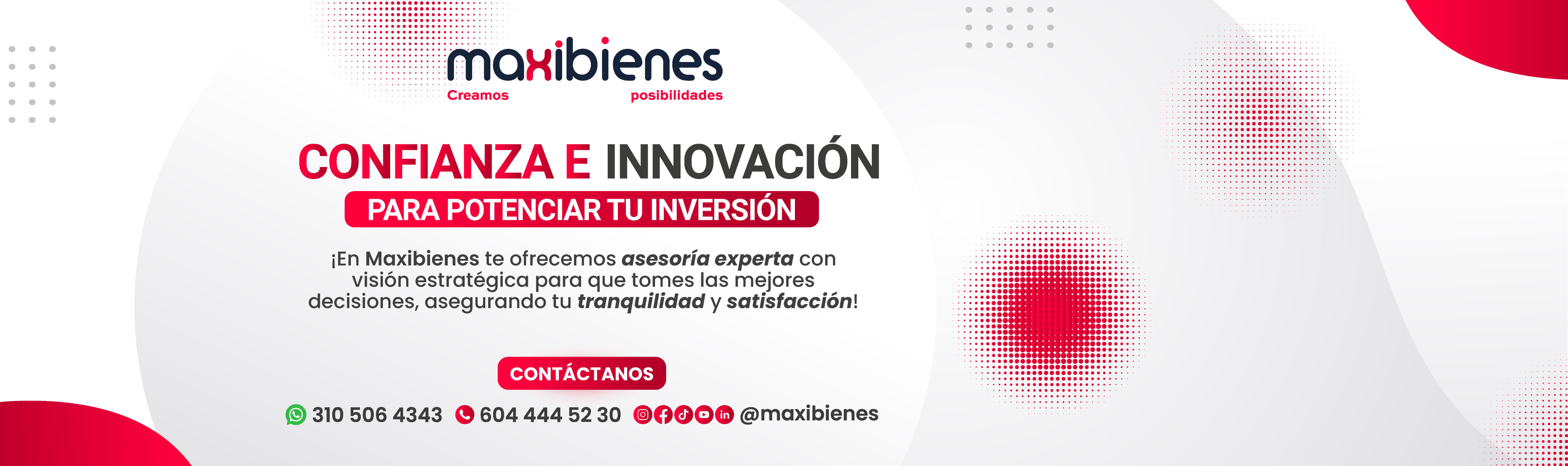 imagen del slide de presentacion de la pagina de Maxibienes